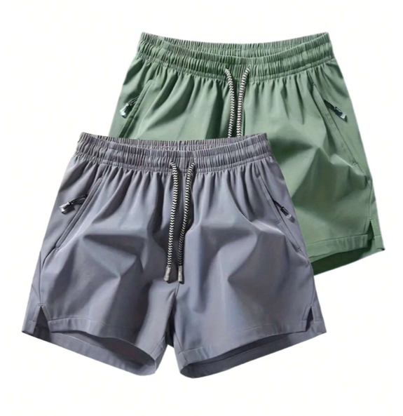 Running Drawstring Waist Shorts